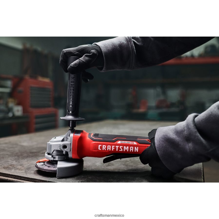 Herramientas eléctricas mx CRAFTSMAN v20 rp Amoladora angular inalámbrica sin escobillas con interruptor de paleta máx. de 4,5 pulgadas y 20 voltios (solo herramienta) V6B4N226
