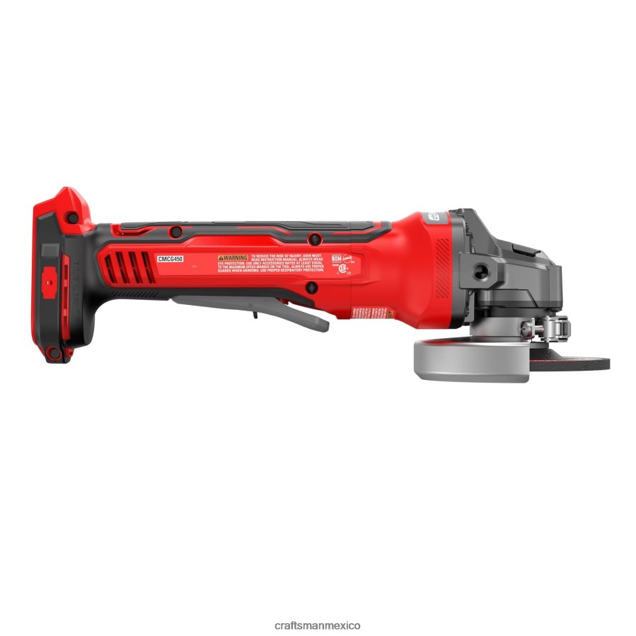 Herramientas eléctricas mx CRAFTSMAN v20 rp Amoladora angular inalámbrica sin escobillas con interruptor de paleta máx. de 4,5 pulgadas y 20 voltios (solo herramienta) V6B4N226