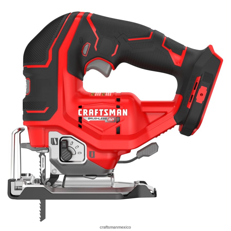 Herramientas eléctricas mx CRAFTSMAN Sierra de vaivén inalámbrica sin llave, de velocidad variable y sin escobillas v20 rp, 20 voltios máx. (herramienta básica) V6B4N28