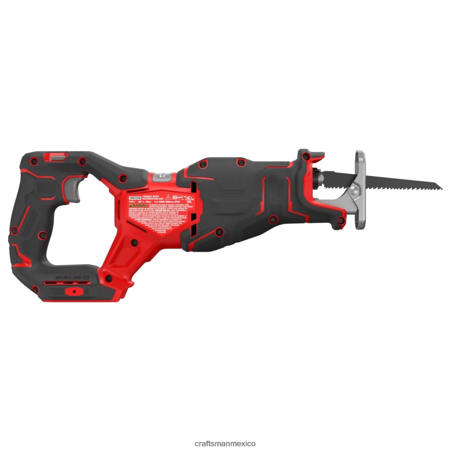 Herramientas eléctricas mx CRAFTSMAN Sierra recíproca inalámbrica sin escobillas v20 rp de velocidad variable máxima de 20 voltios (herramienta básica) V6B4N221