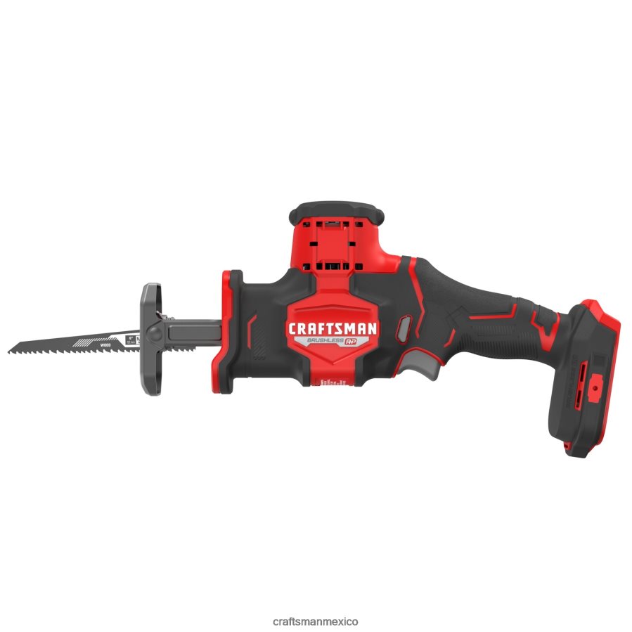Herramientas eléctricas mx CRAFTSMAN Sierra recíproca inalámbrica sin escobillas v20 rp de velocidad variable máxima de 20 voltios (herramienta básica) V6B4N234