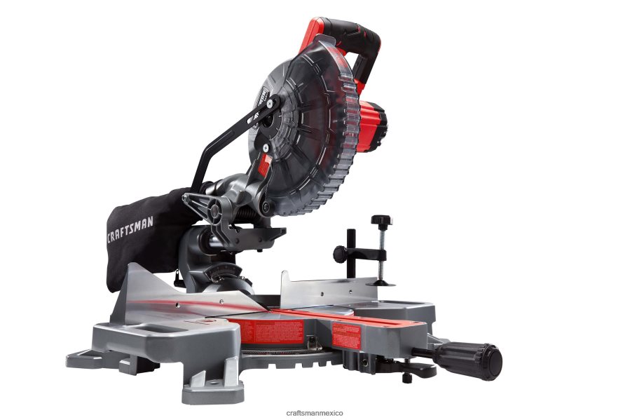 Herramientas eléctricas mx CRAFTSMAN Sierra ingletadora inalámbrica compuesta deslizante de bisel único v20 de 7-1/4 pulgadas y 20 voltios como máximo V6B4N2161