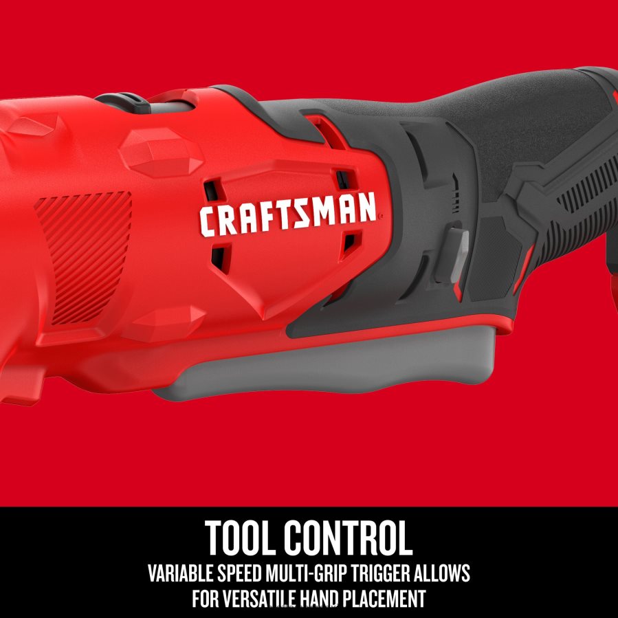 Herramientas eléctricas mx CRAFTSMAN Taladro inalámbrico de ángulo recto v20 de 20 voltios y 3/8 pulgadas V6B4N2113