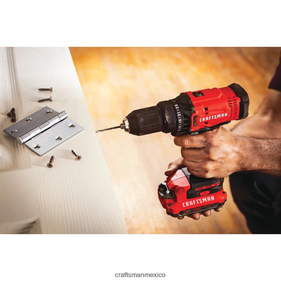 Herramientas eléctricas mx CRAFTSMAN Taladro inalámbrico v20 de 20 voltios máx. de 1/2 pulgada (1 batería incluida, cargador incluido) V6B4N2148