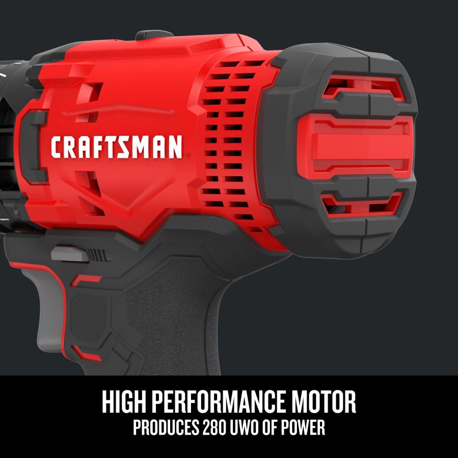 Herramientas eléctricas mx CRAFTSMAN Taladro inalámbrico v20 de 20 voltios máx. de 1/2 pulgada (1 batería incluida, cargador incluido) V6B4N2148