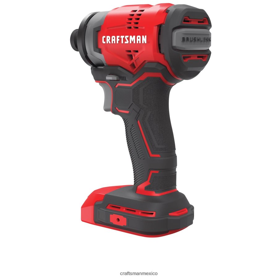 Herramientas eléctricas mx CRAFTSMAN Controlador de impacto inalámbrico sin escobillas v20 de 20 voltios máx. de 1/4 de pulgada V6B4N2115