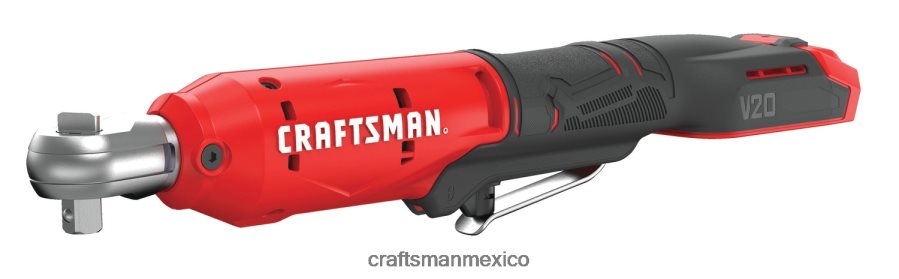 Herramientas eléctricas mx CRAFTSMAN Llave de trinquete inalámbrica con accionamiento de 3/8 de pulgada y velocidad variable máxima de 20 voltios (herramienta básica) V6B4N212